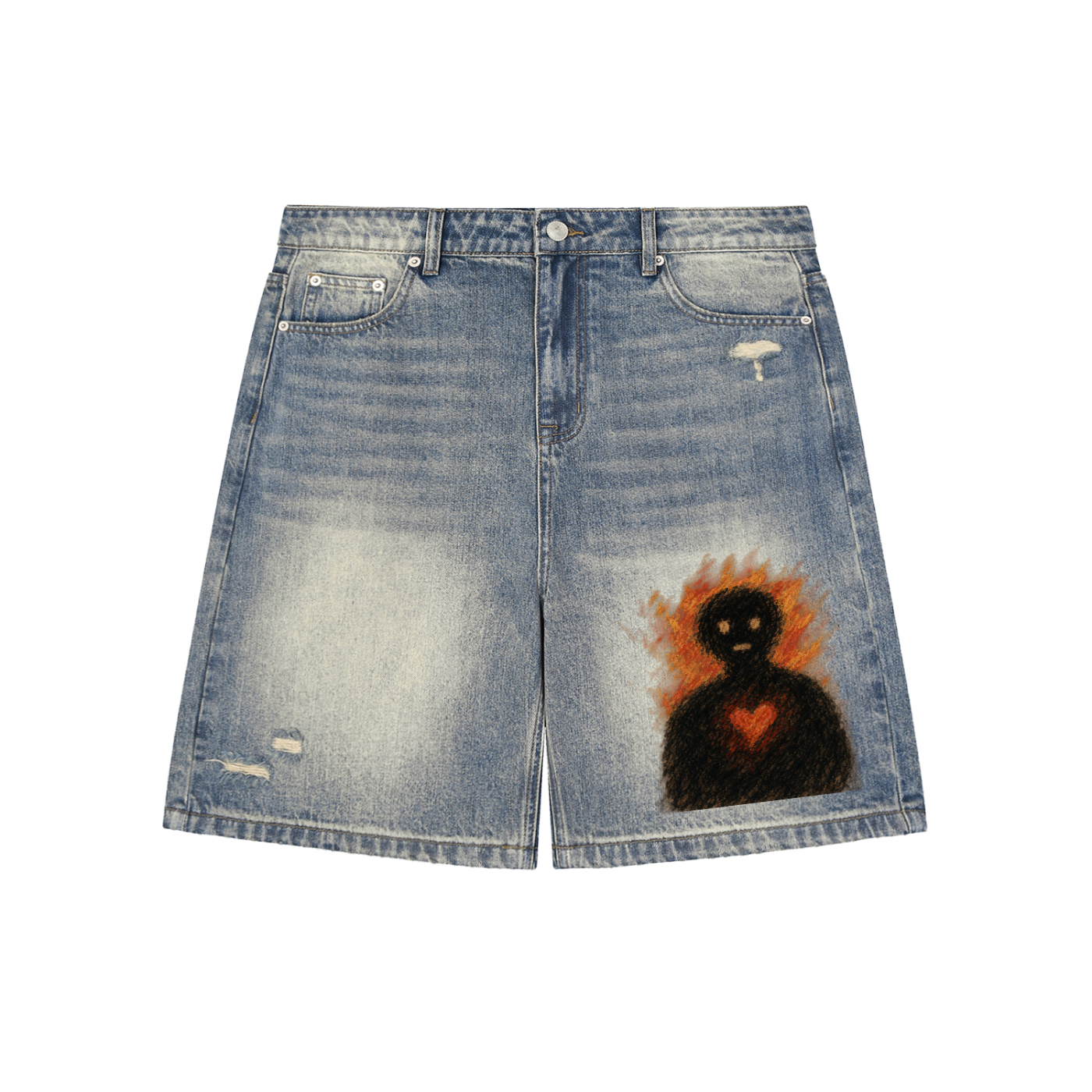 True Hearts Only Denim Shorts