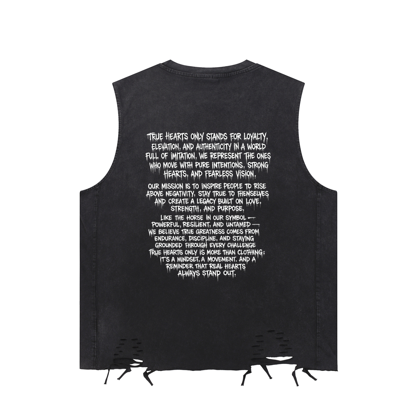 True Hearts Only Snow Washed Tank Top