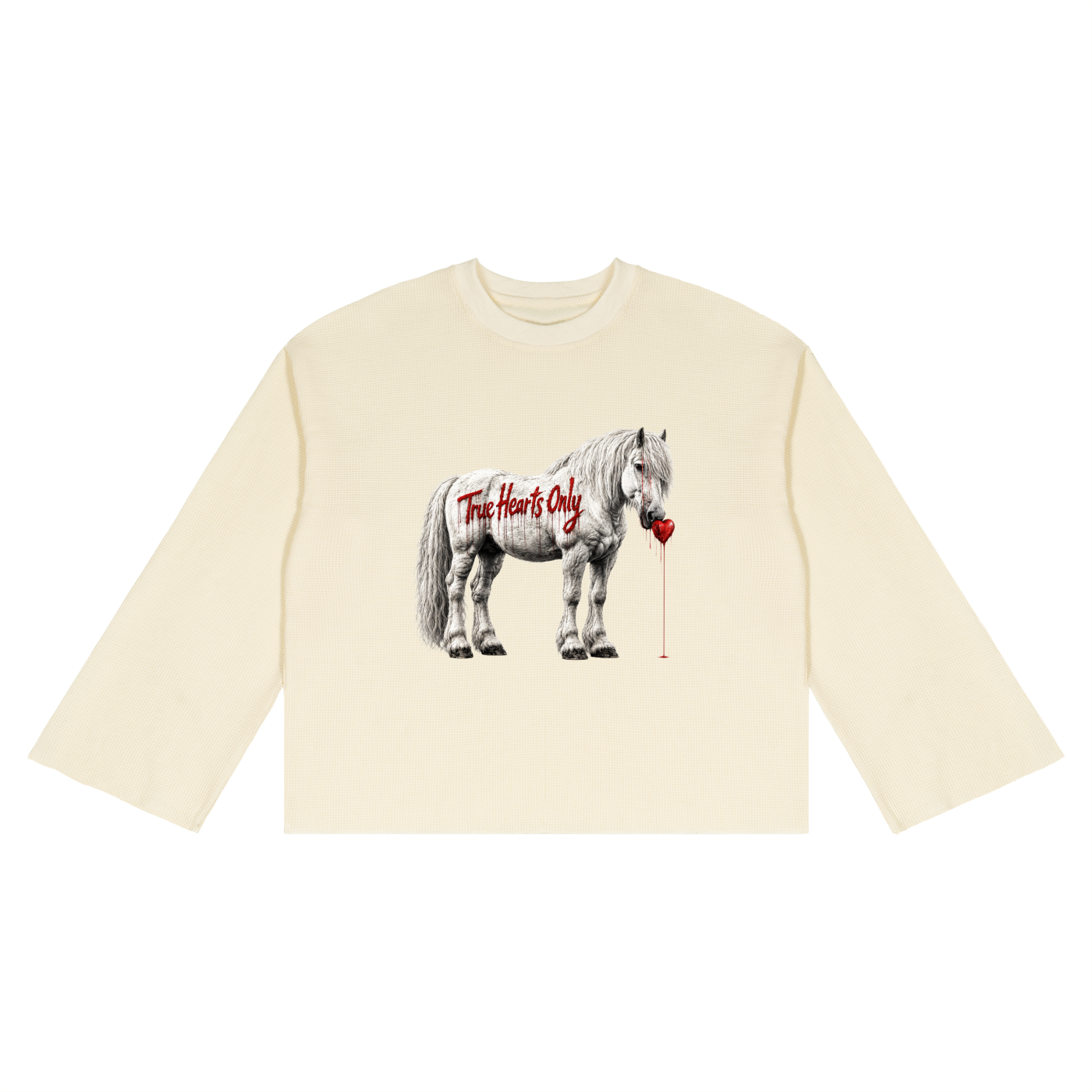 Unisex Raw Edge long sleeve T-Shirt