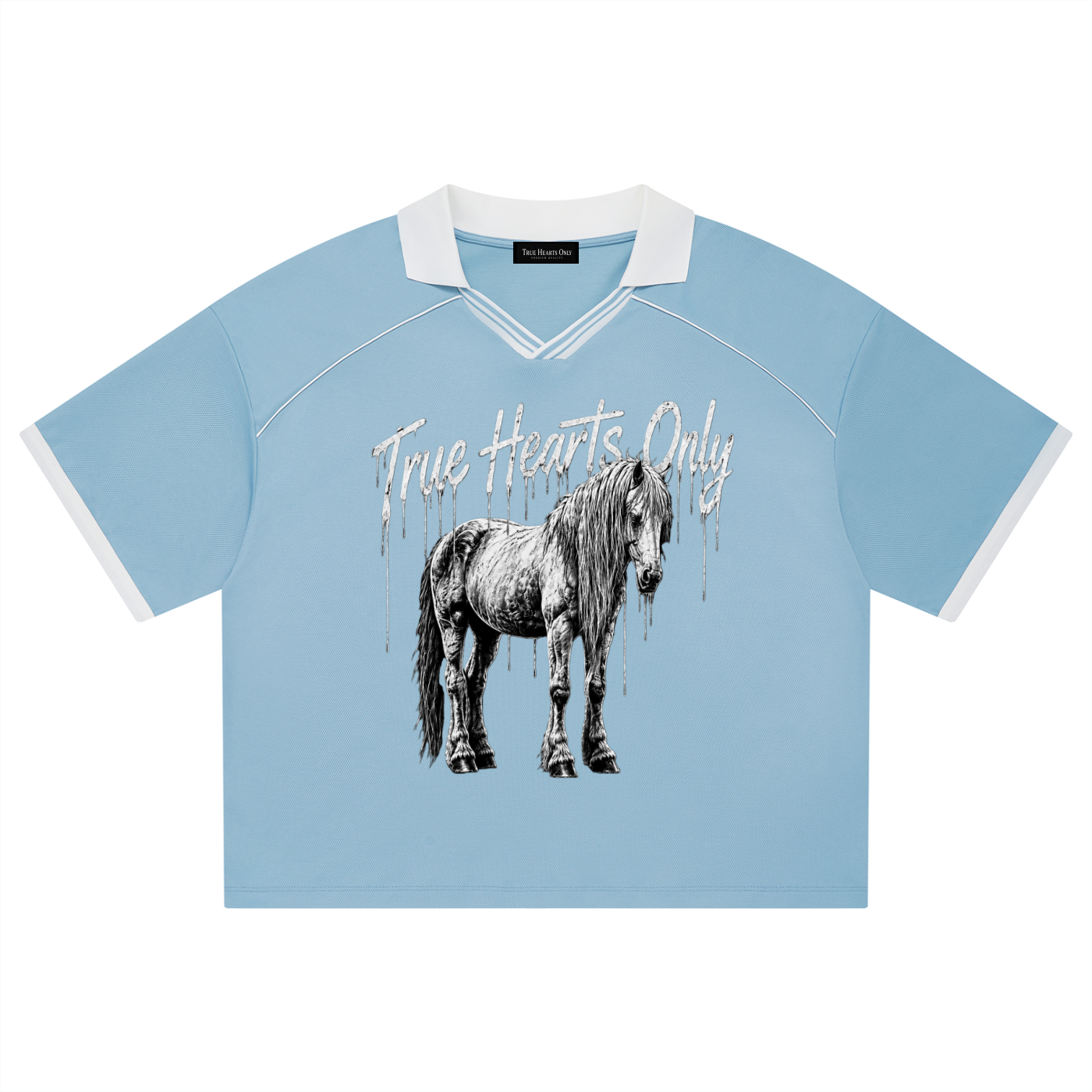 Unisex True Hearts Only Piping Boxy Soccer Jersey