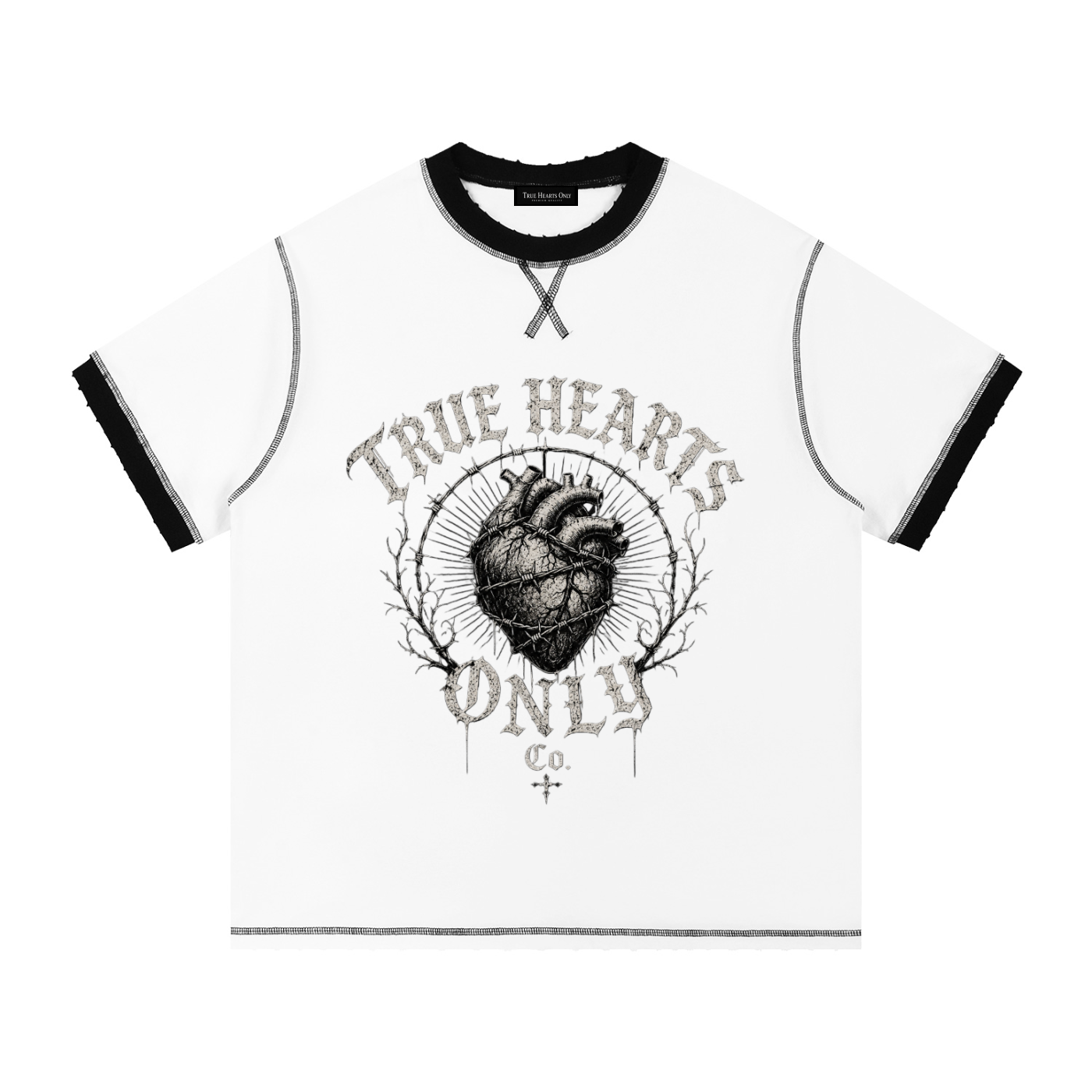Contrast-Stitched Cotton T-Shirt
