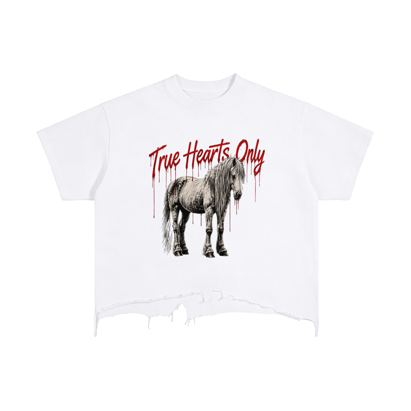 True Hearts Only Vintage Hem T-Shirt