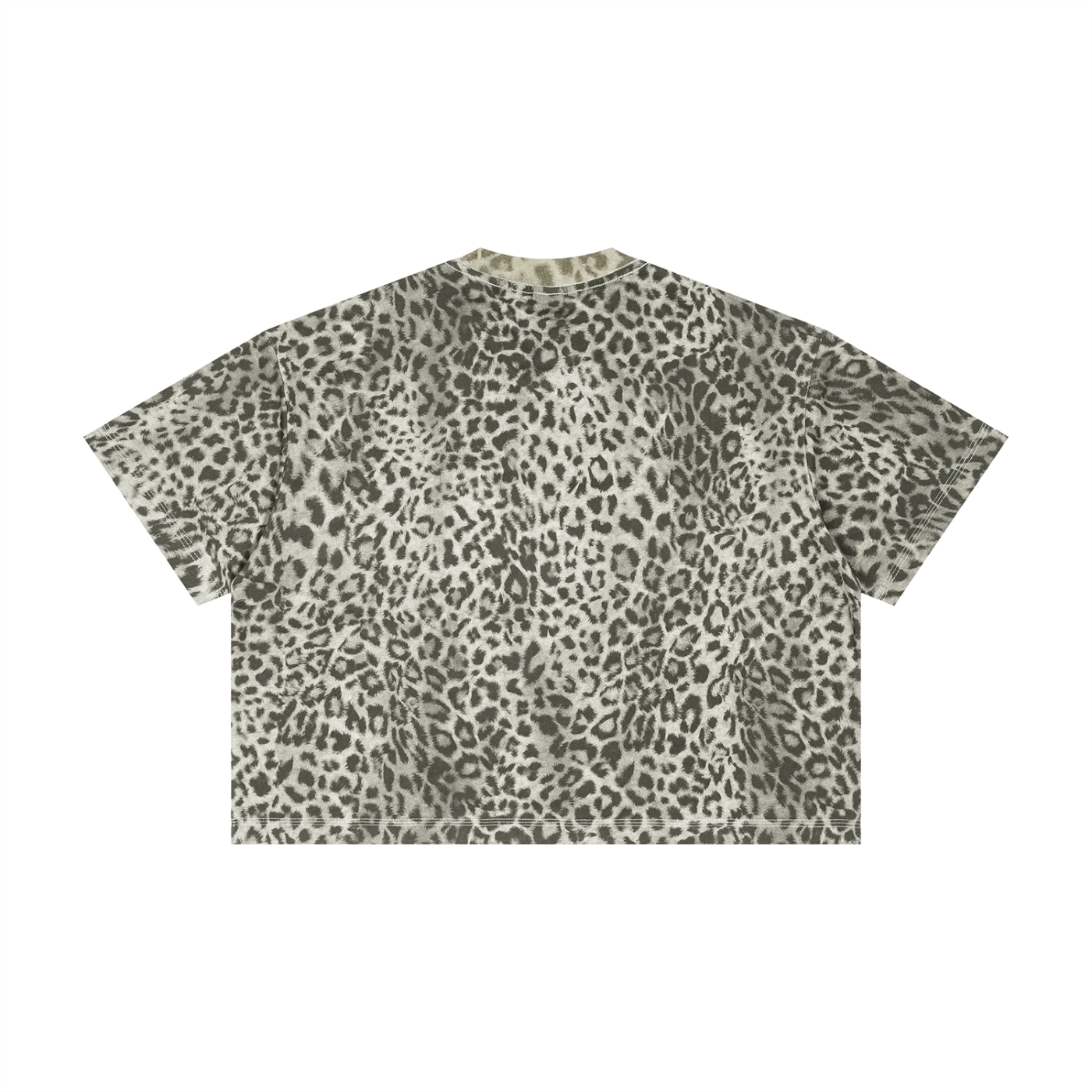 Unisex Leopard True Hearts Only Print Boxy T-Shirt