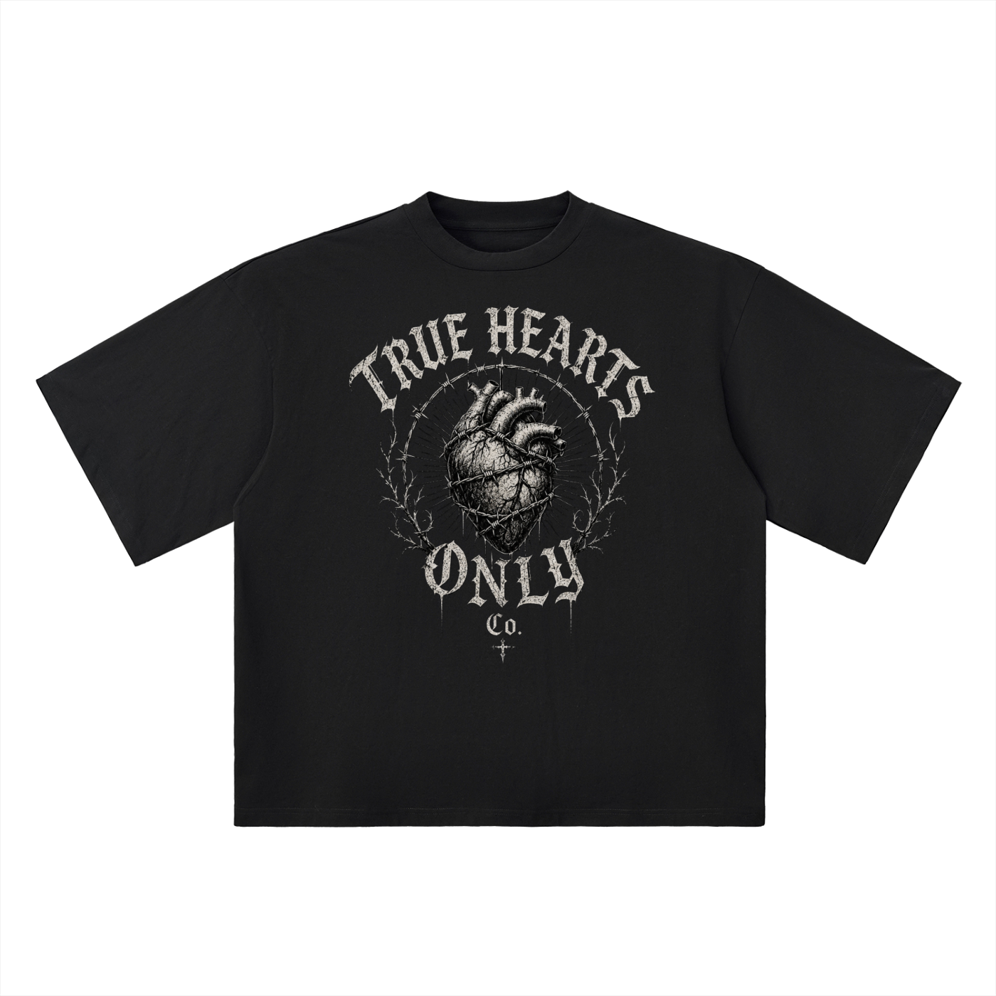 Oversized Drop Shoulder T.H.O  T-Shirt