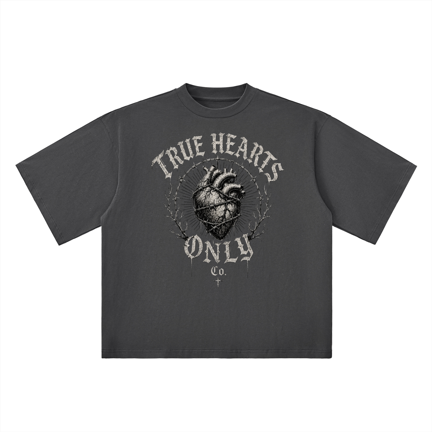 Oversized Drop Shoulder T.H.O  T-Shirt