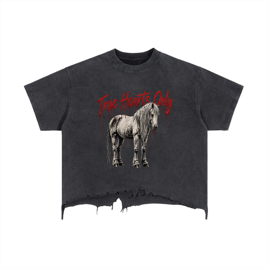 True Hearts Only Vintage Hem T-Shirt
