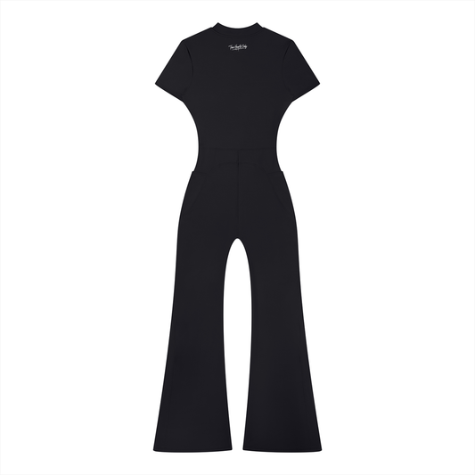 Women’s T.H.O Tight Flared Leg Quarter-Zip Jumpsuit