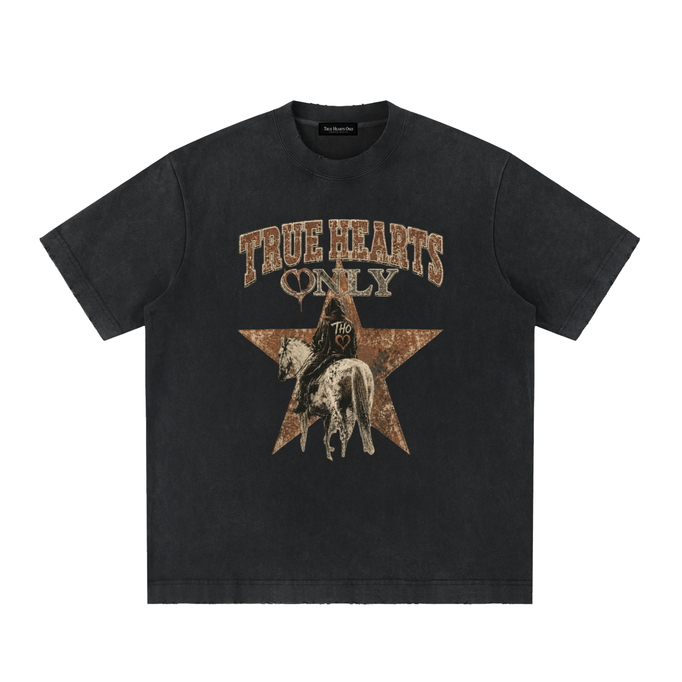 Heavyweight Vintage Washed Frayed T-Shirt