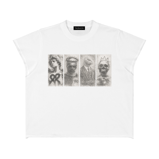 Unisex Boxy Raw Edge T-Shirt
