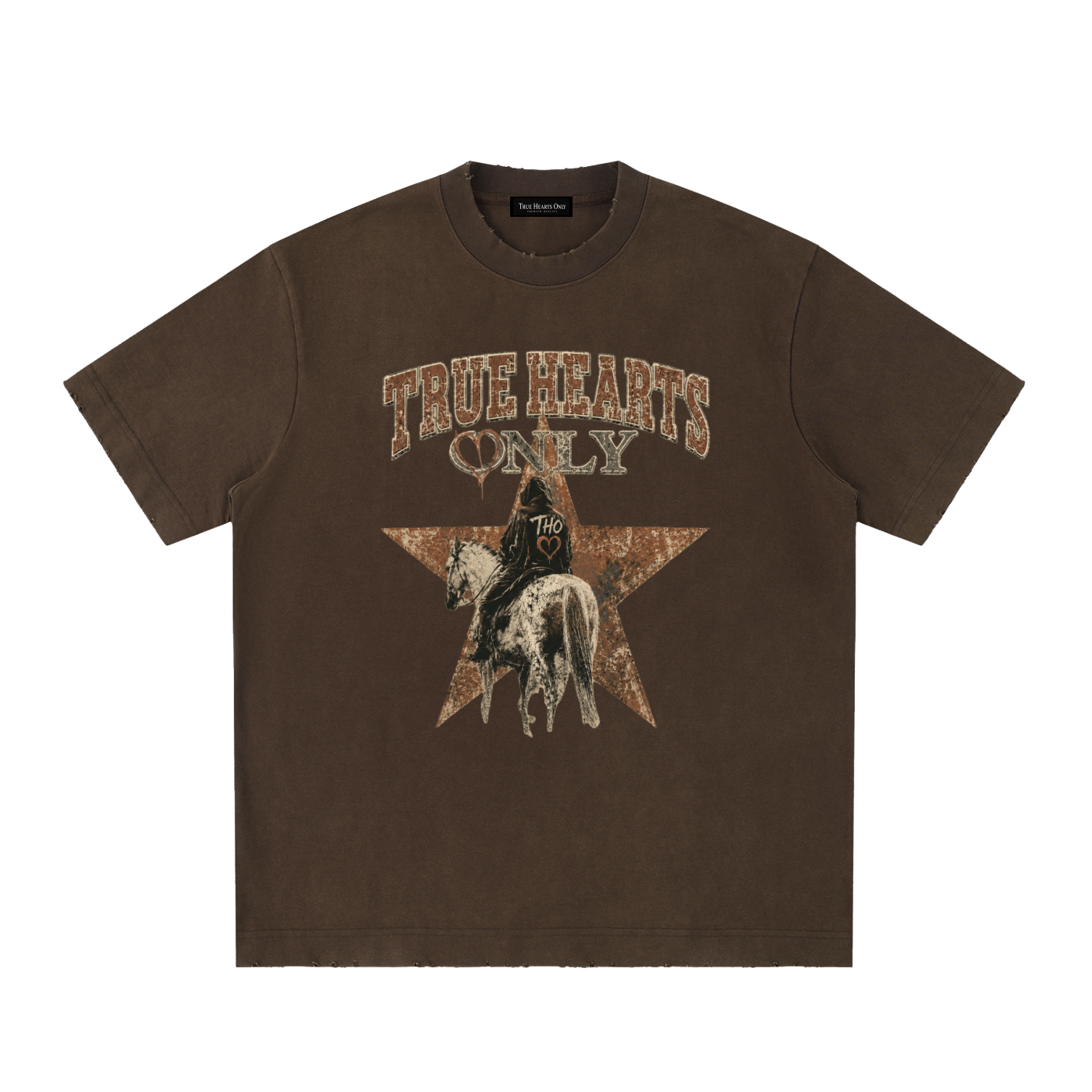 Heavyweight Vintage Washed Frayed T-Shirt