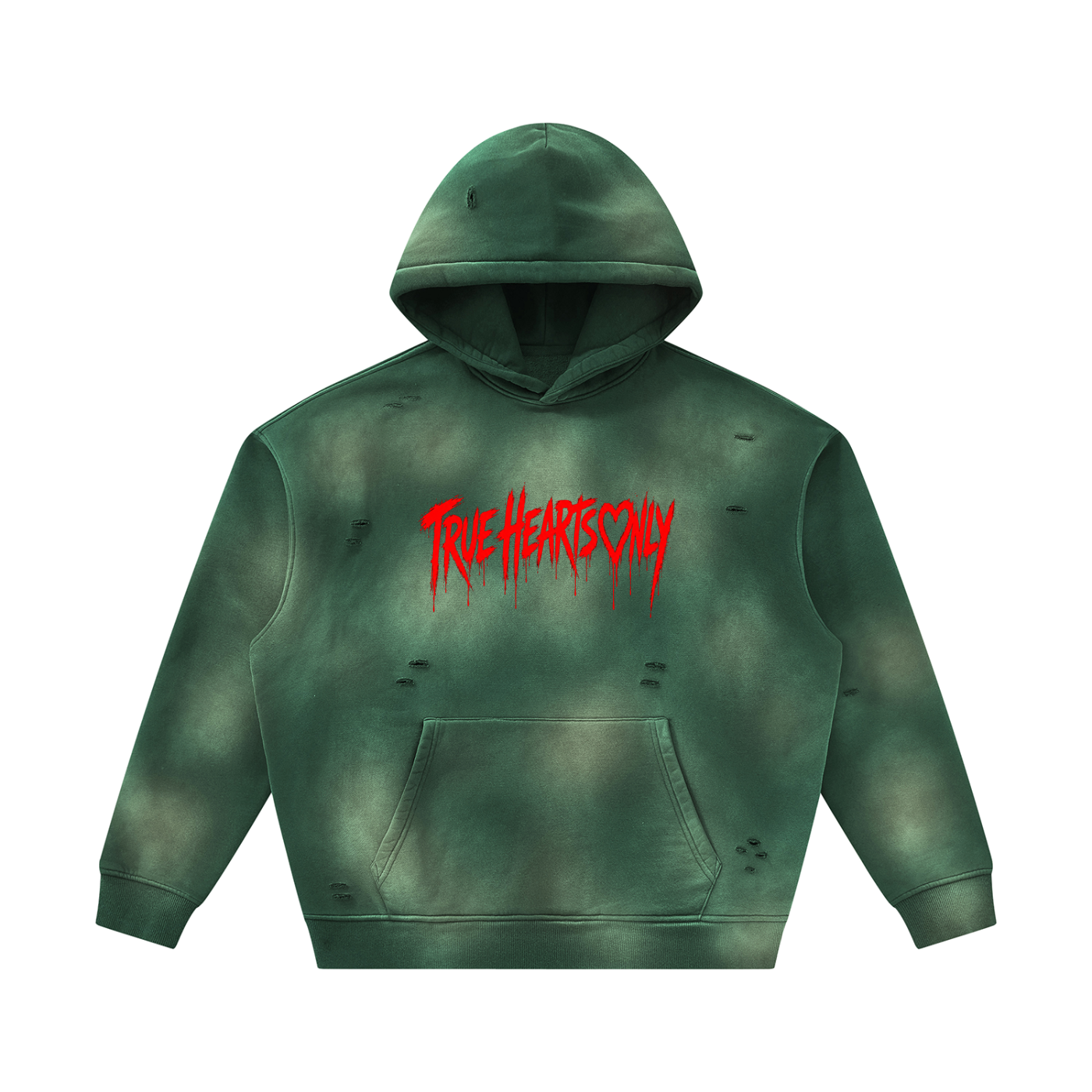 Unisex Frayed True Hearts Only Hoodie