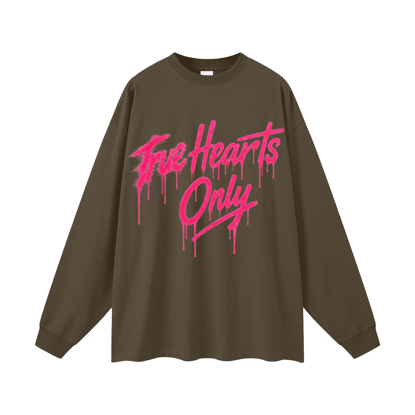 Oversized True Hearts Only Long Sleeve T-Shirt