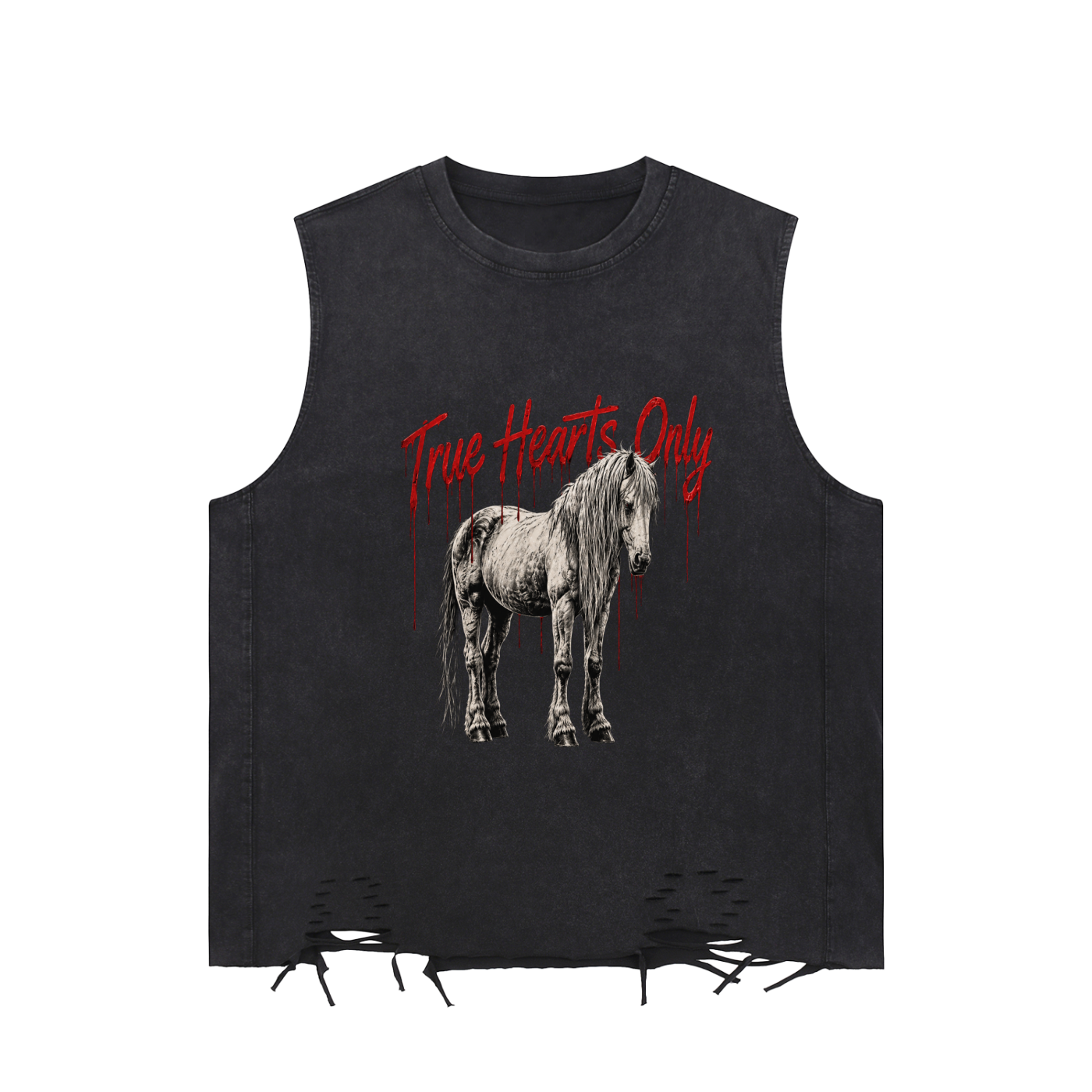 True Hearts Only Snow Washed Tank Top