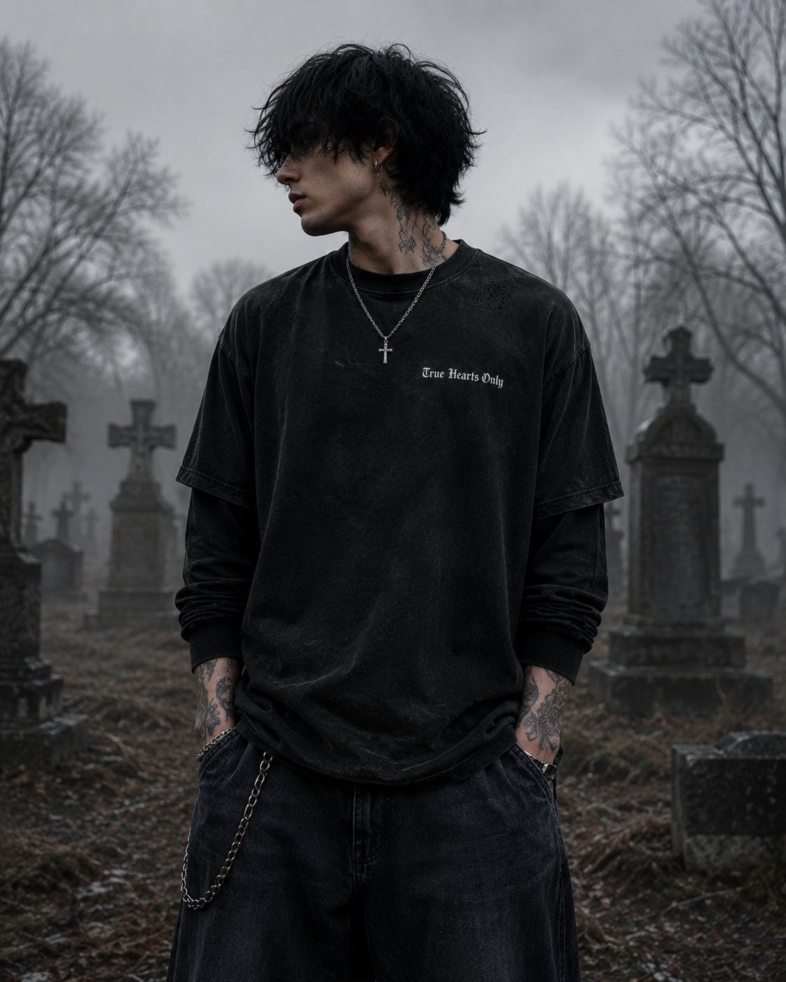 Everest Graveyard-True Hearts Only Two-Piece T-Shirt