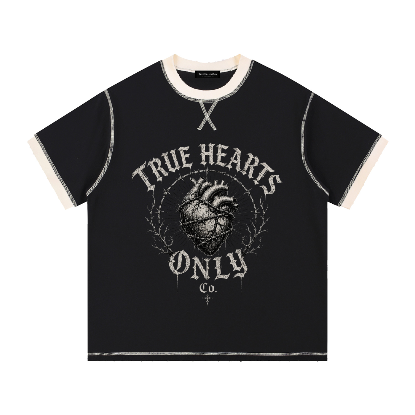 Contrast-Stitched Cotton T-Shirt