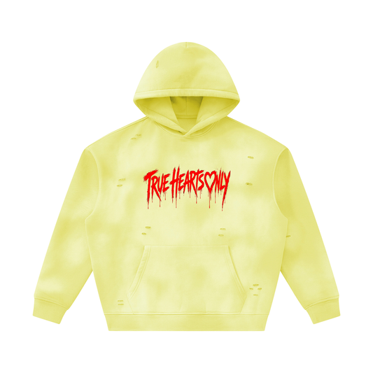 Unisex Frayed True Hearts Only Hoodie