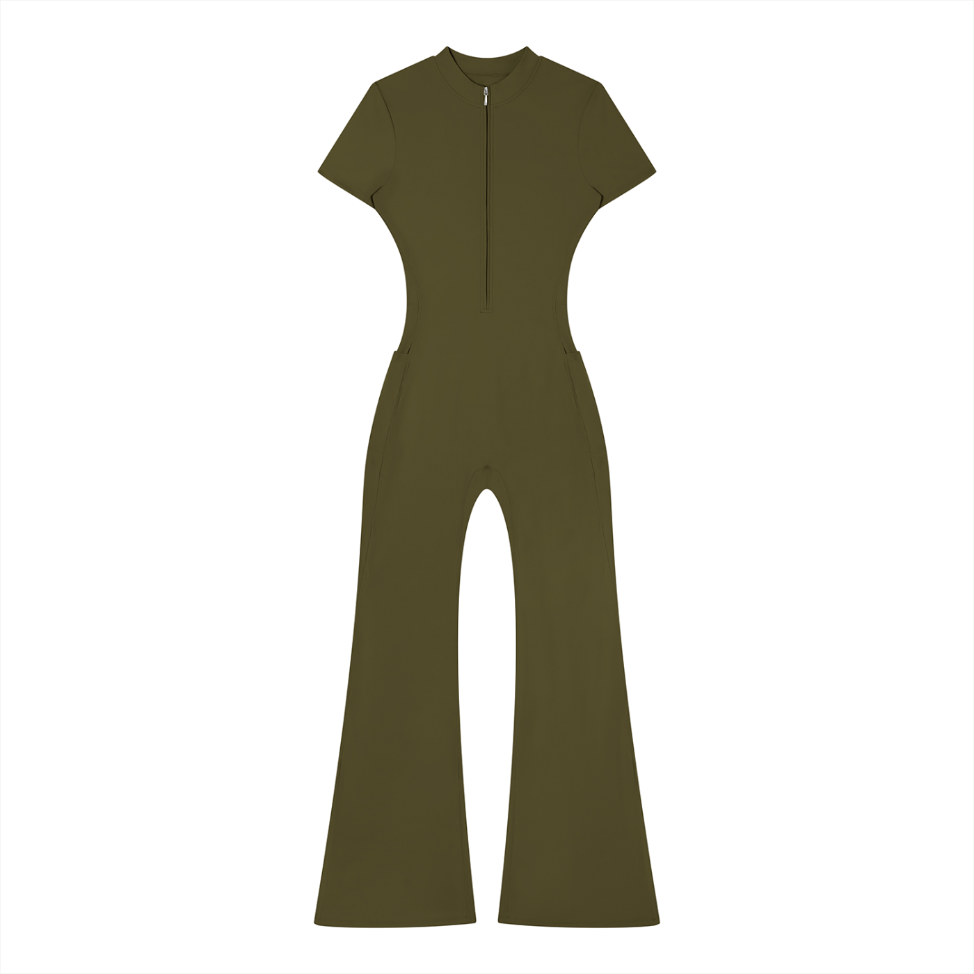 Women’s T.H.O Tight Flared Leg Quarter-Zip Jumpsuit