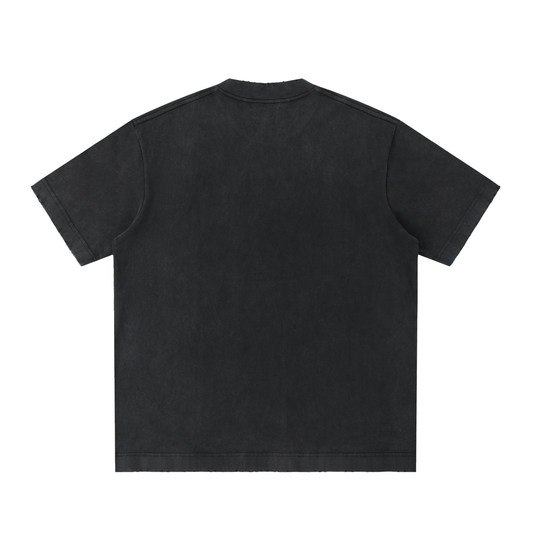 Heavyweight Vintage Washed Frayed T-Shirt