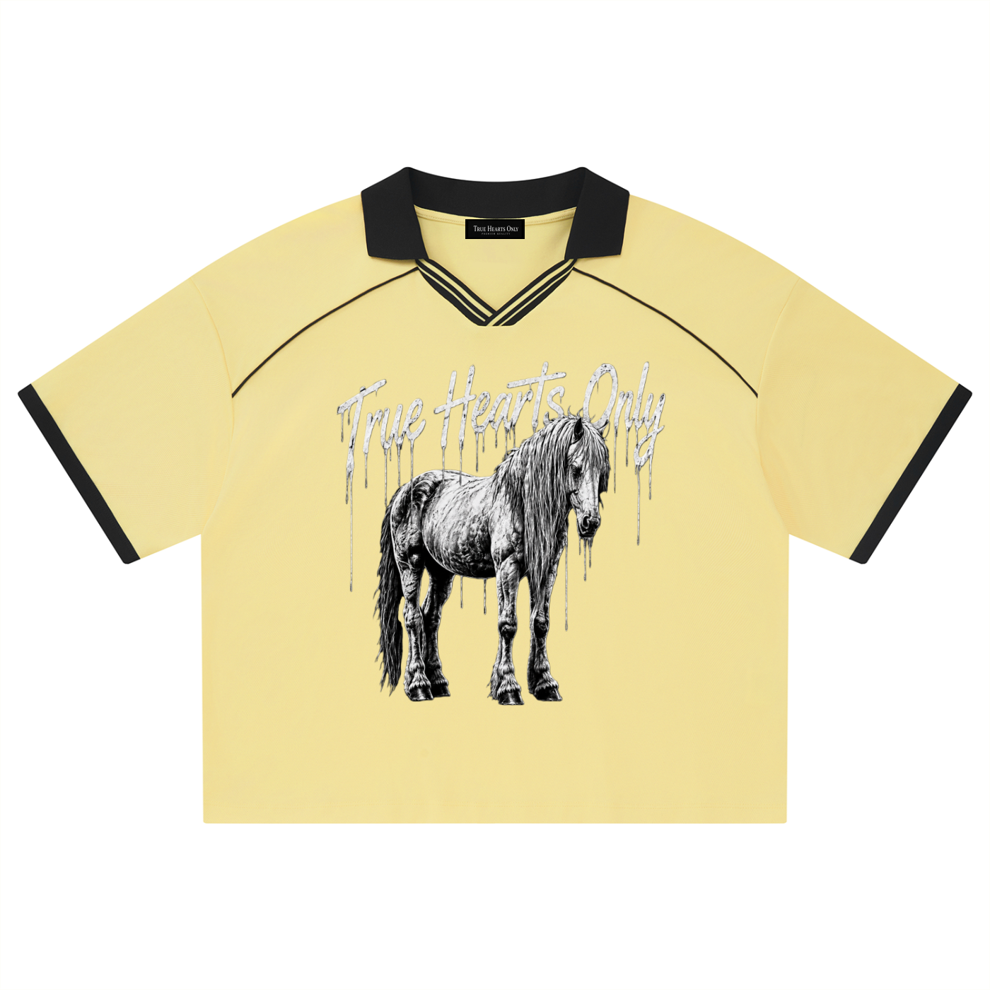 Unisex True Hearts Only Piping Boxy Soccer Jersey