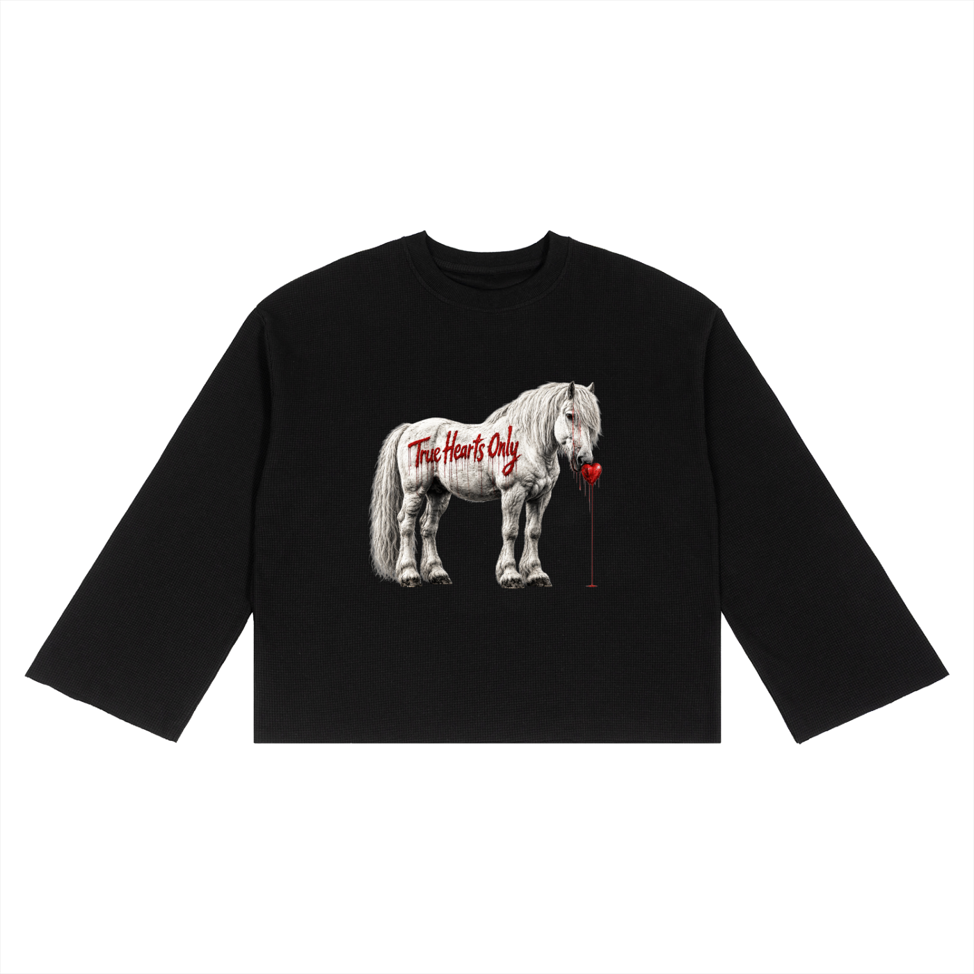 Unisex Raw Edge long sleeve T-Shirt