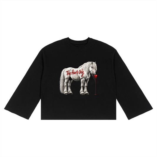 Unisex Raw Edge long sleeve T-Shirt