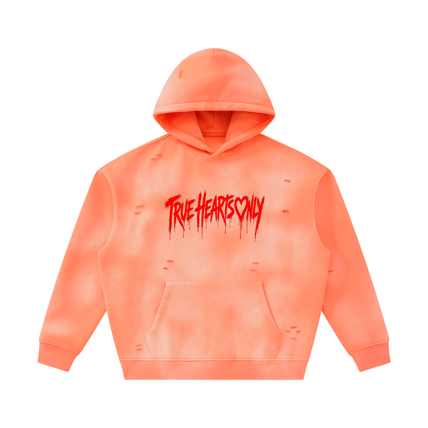 Unisex Frayed True Hearts Only Hoodie