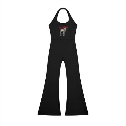 Women’s Halter Flared Jumpsuit