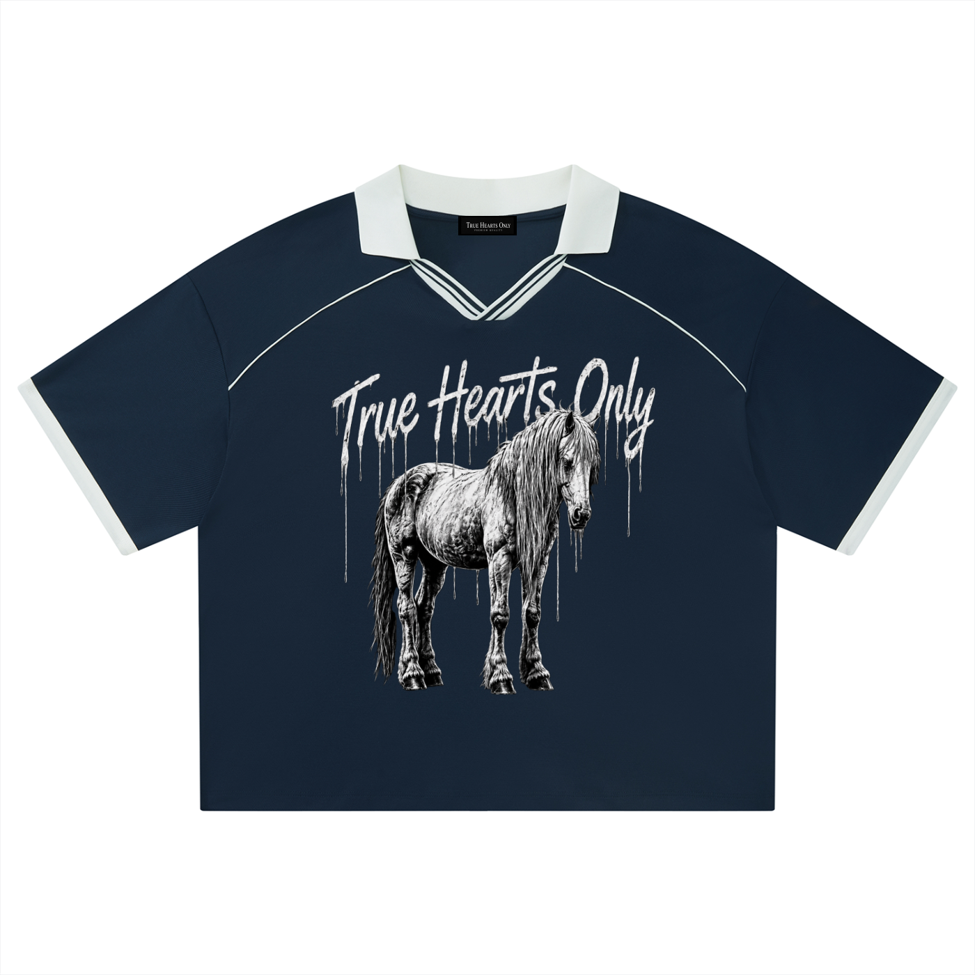 Unisex True Hearts Only Piping Boxy Soccer Jersey