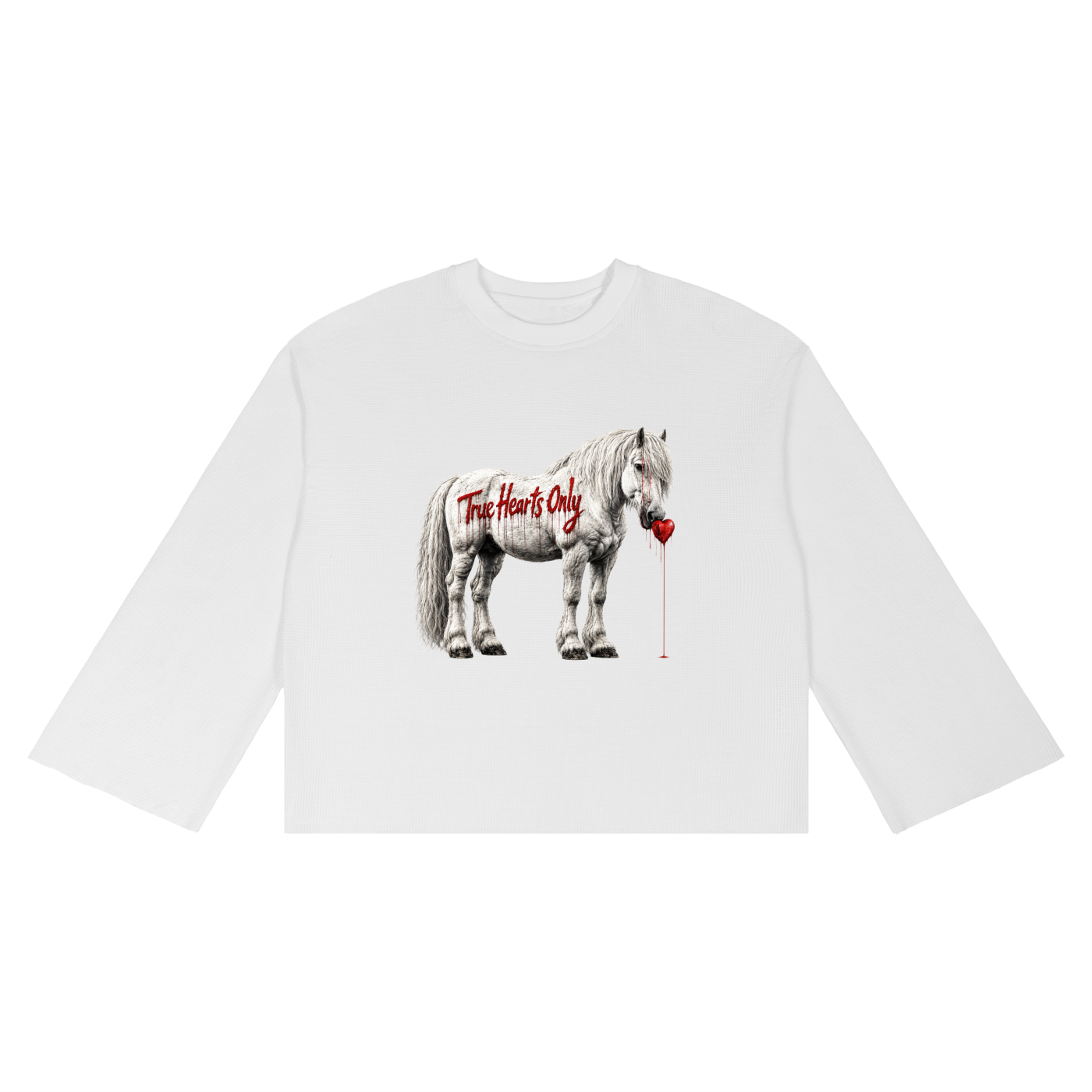 Unisex Raw Edge long sleeve T-Shirt